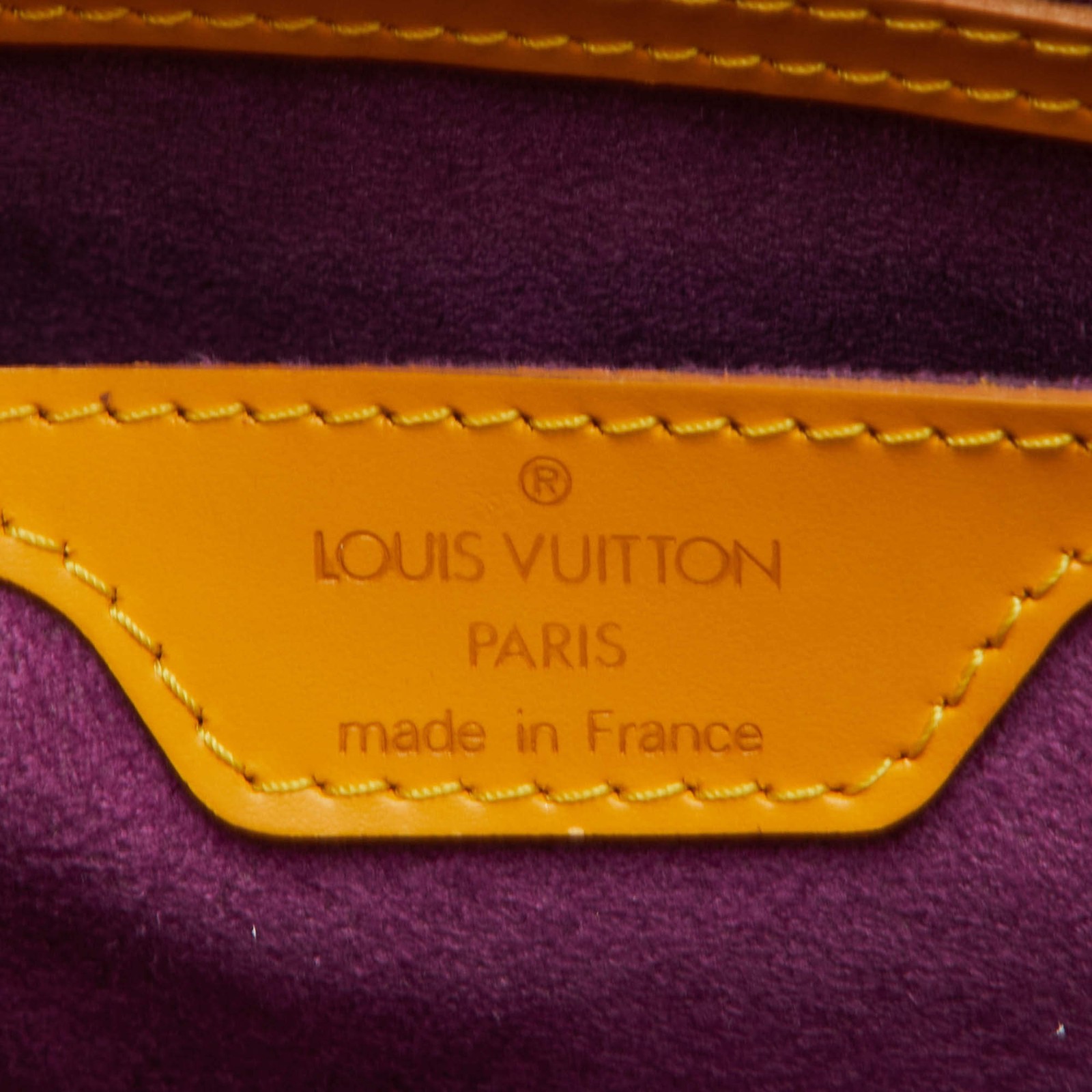 Louis Vuitton Saint Jacques PM Tassil Yellow Epi Leather Bag
