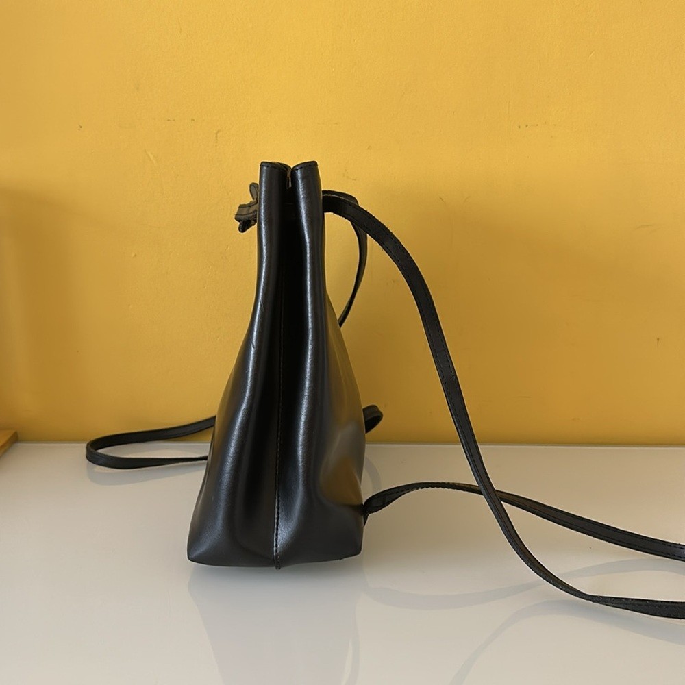 Furla Black Leather Convertible Backpack Shoulder Bag