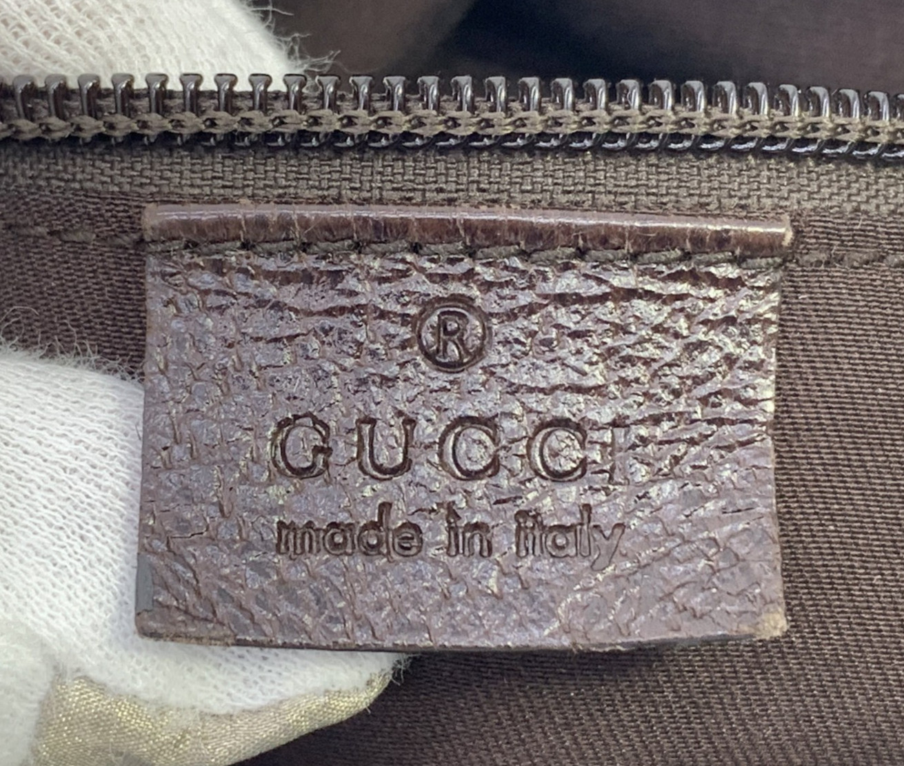 GUCCI GG Canvas Crossbody Bag 181092 Logo Beige-Brown Classic Authentic