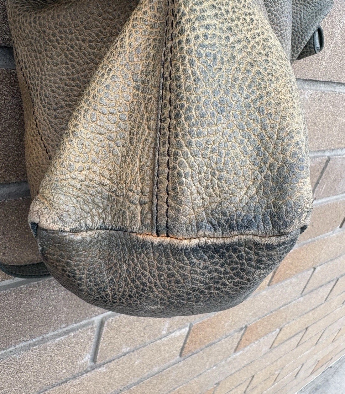 Numero 10 Tote Shoulder Bag Purse Authentic Leather Vintage Distressed Purse Bag