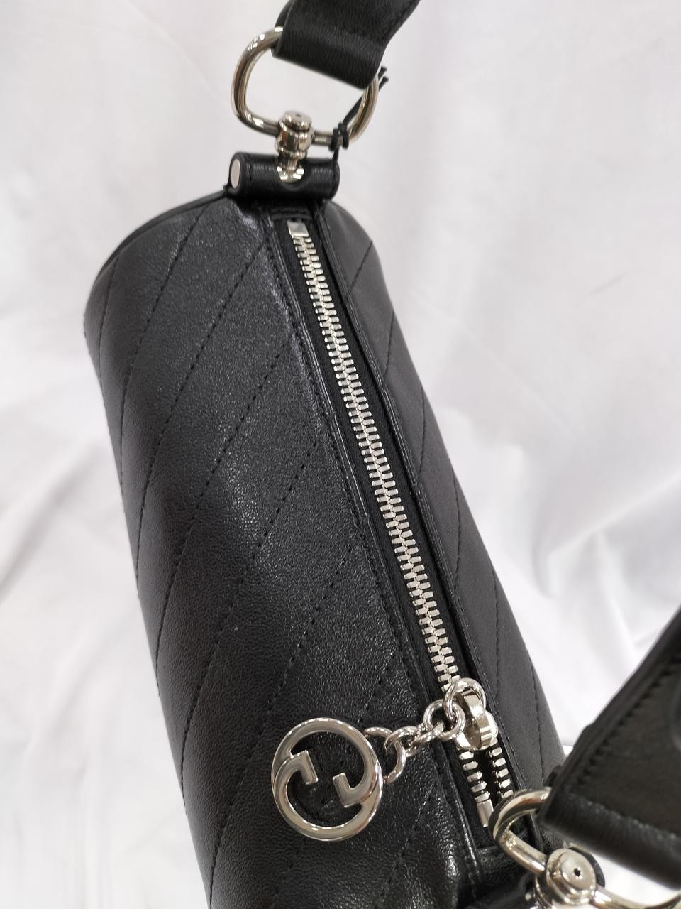 Gucci Blondie Handbag Shoulder Bag Leather Black H10xW18.5cm 760170