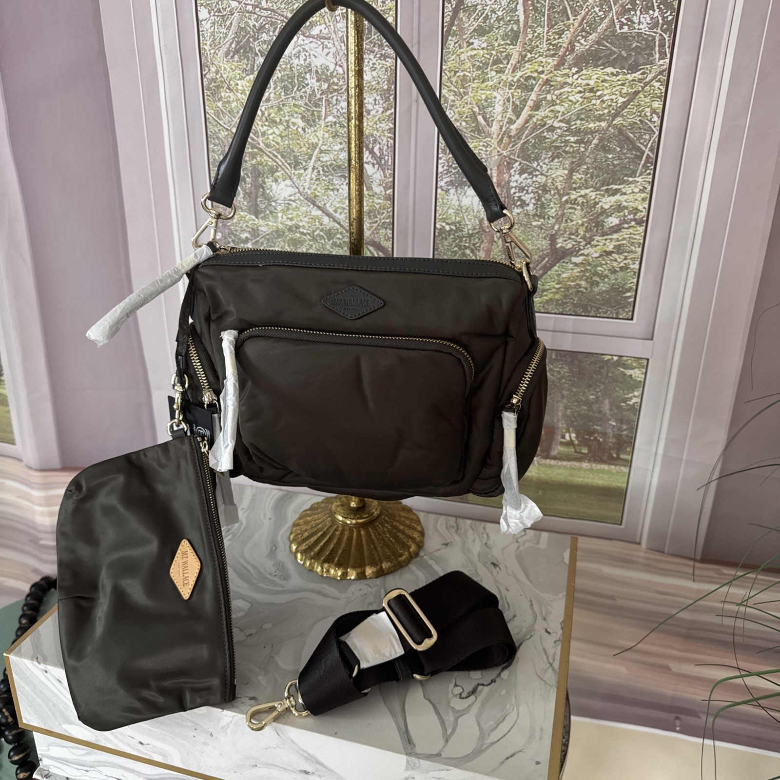 MZ Wallace Small Chelsea Shoulder Bag,Magnet, NWT