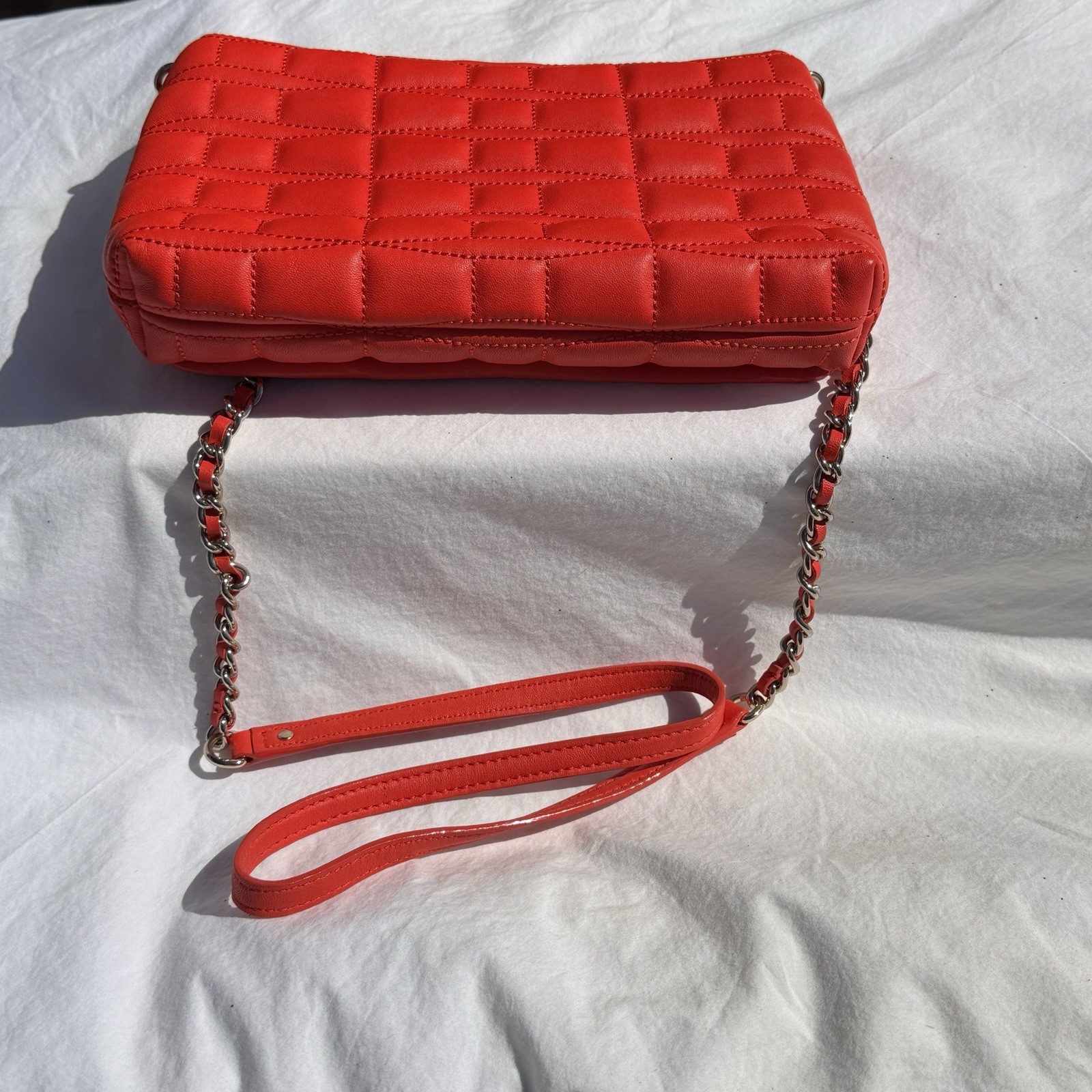 Kate Spade Brianne Quilted Leather Crossbody Bag Flame Red PXRU3530 NWT