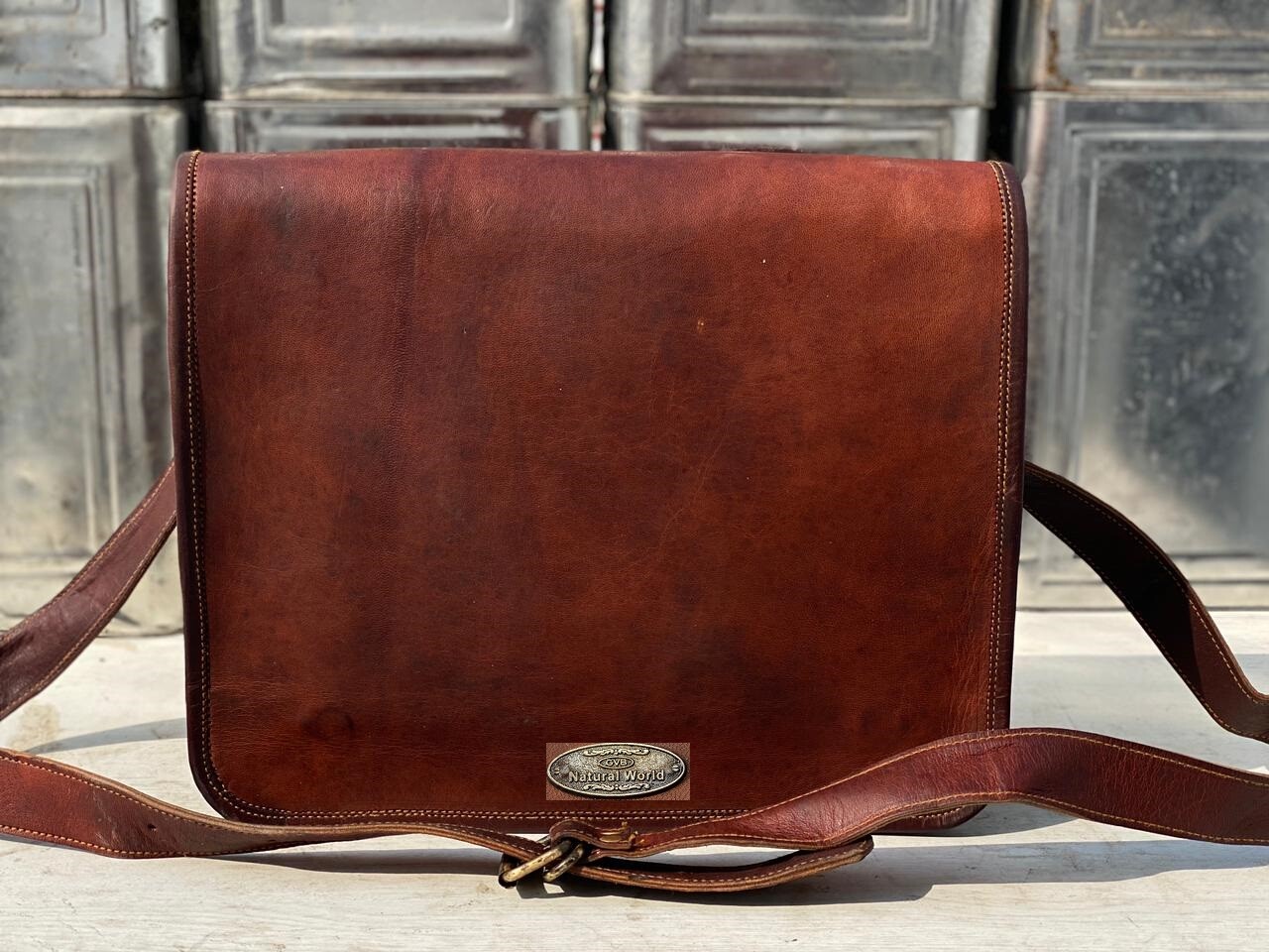 Women Handmade Purse Vintage Shoulder Brown Messenger Bag All (11 To 18 Inch )