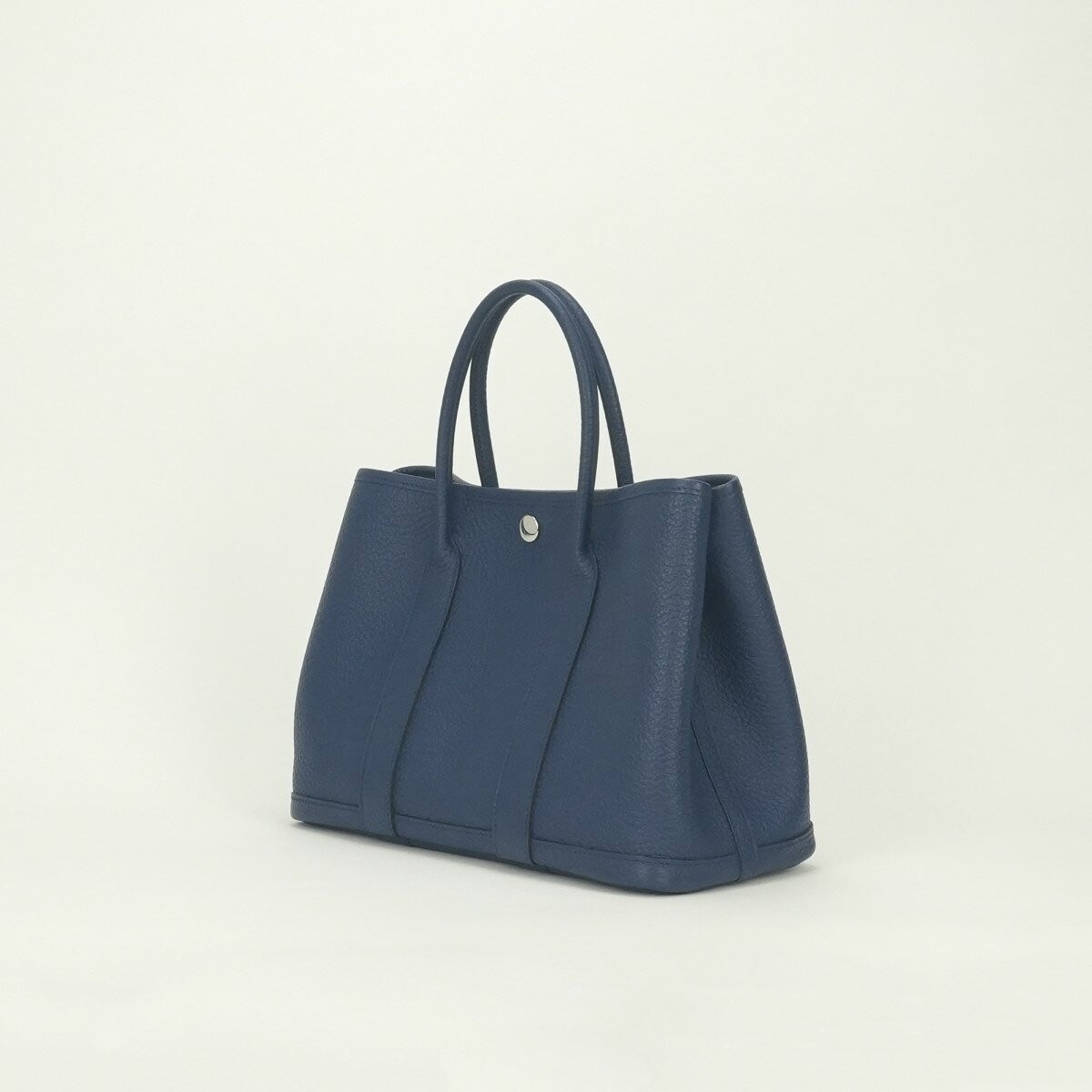 Hermes Garden Party TPM 30 Tote bag Handbag Country Leather Blue Electric 99