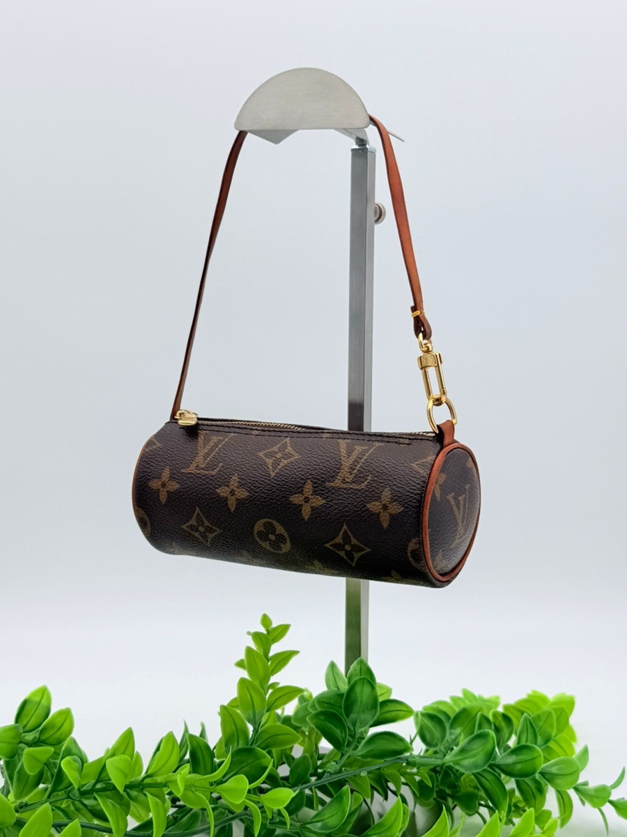 Louis Vuitton Monogram Mini Papillon Accessories Pouch Bag Vintage Authentic