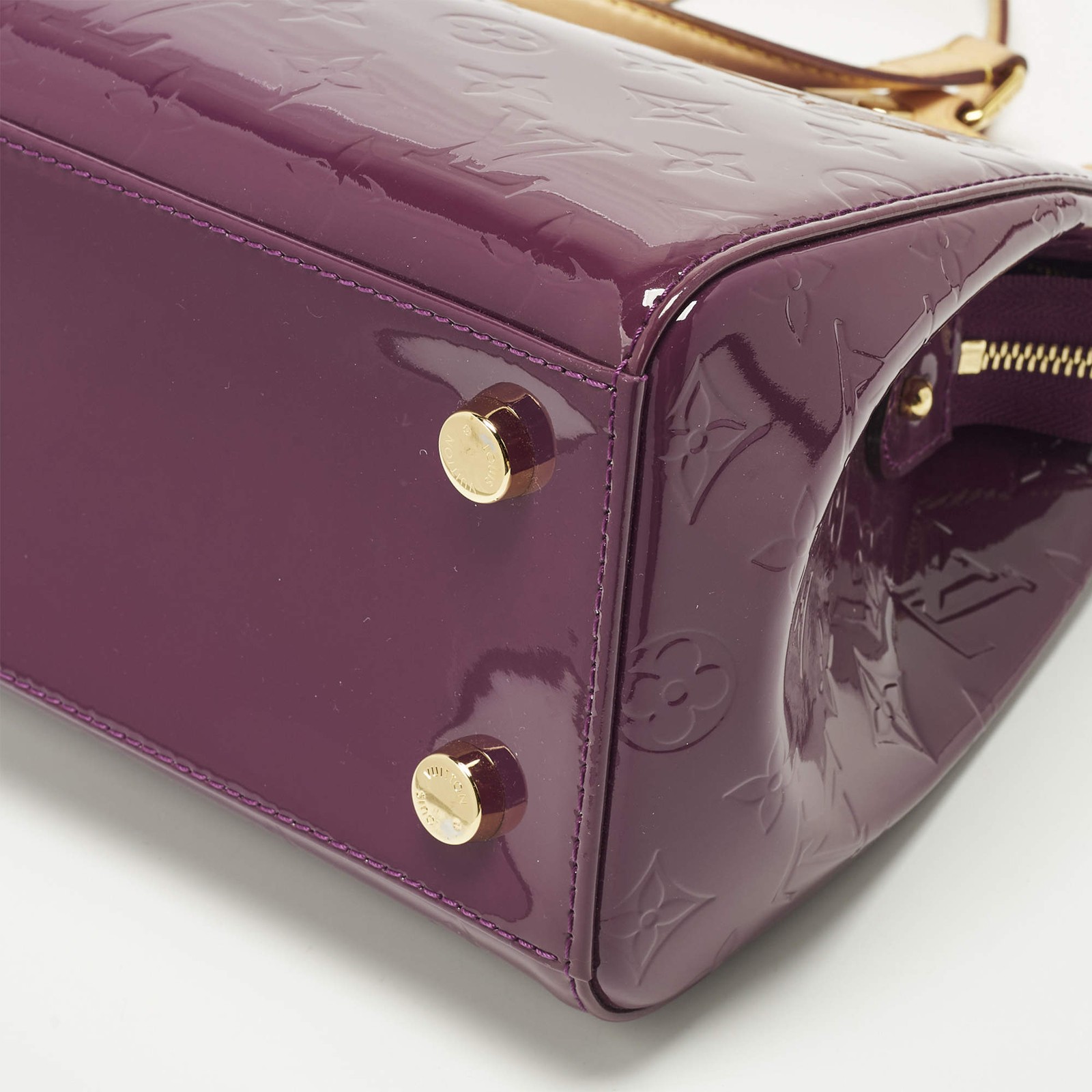 Louis Vuitton Brea MM Amethyste Monogram Vernis Bag