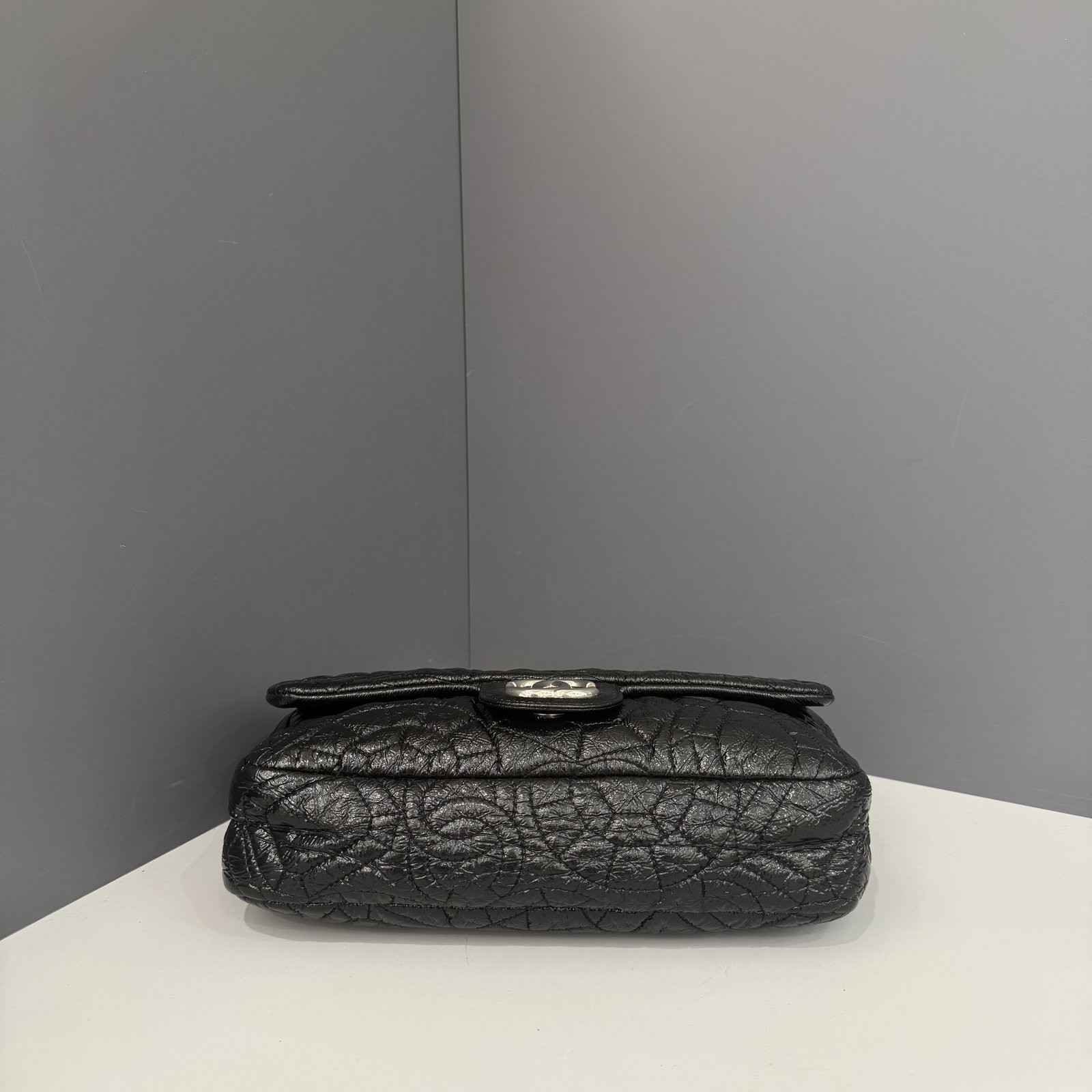 Chanel Classic Flap Flap Bag Black Vinyl (yg030926d5)