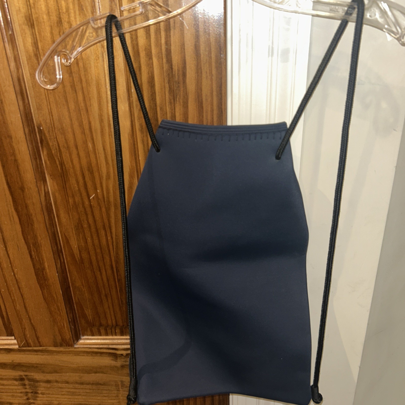 Triangl Mica Riverside Neoprene Bag Drawstring pouch blue NWOT