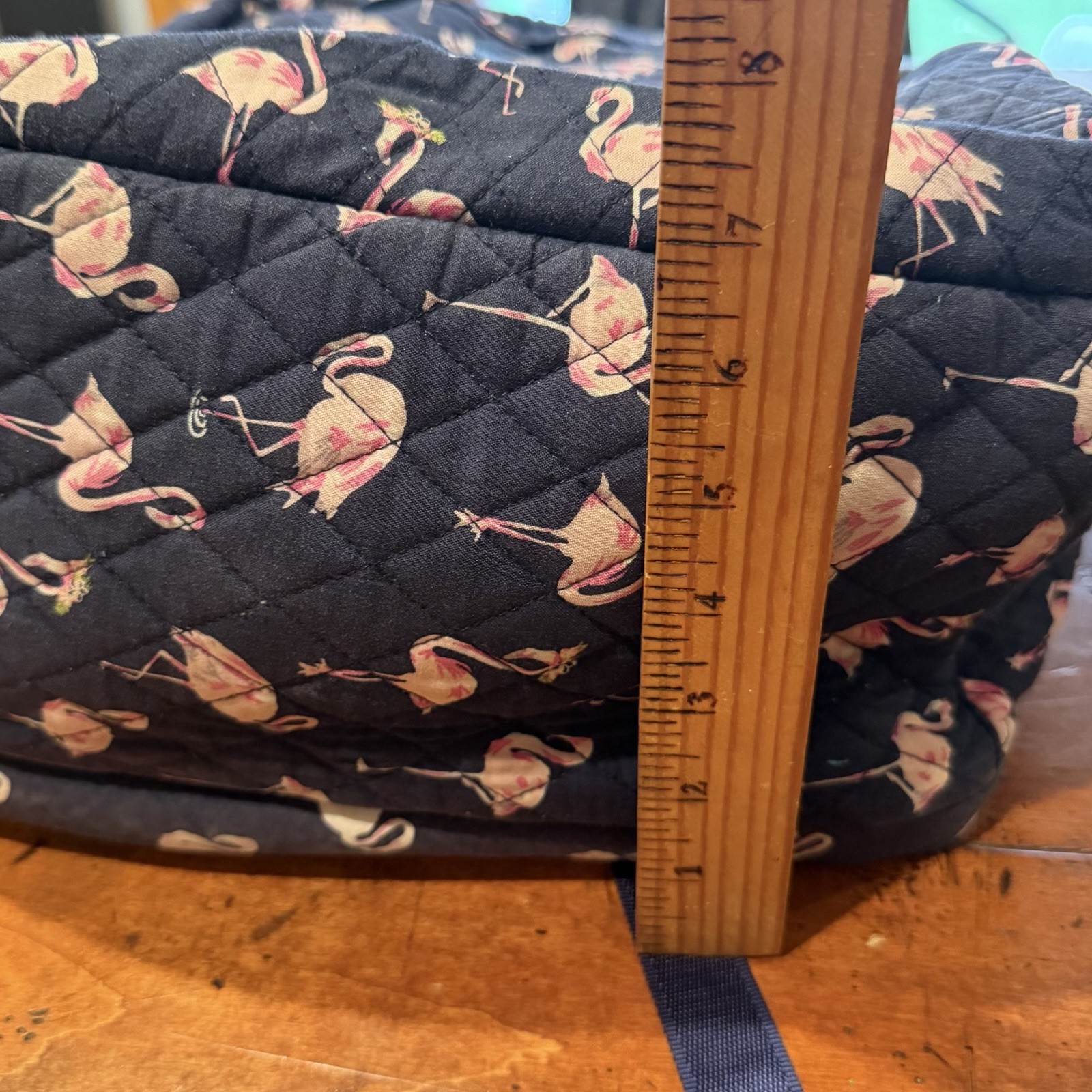 Vera Bradley Flamingo Fiesta Quilted Essential Compact Backpack 18 Inches