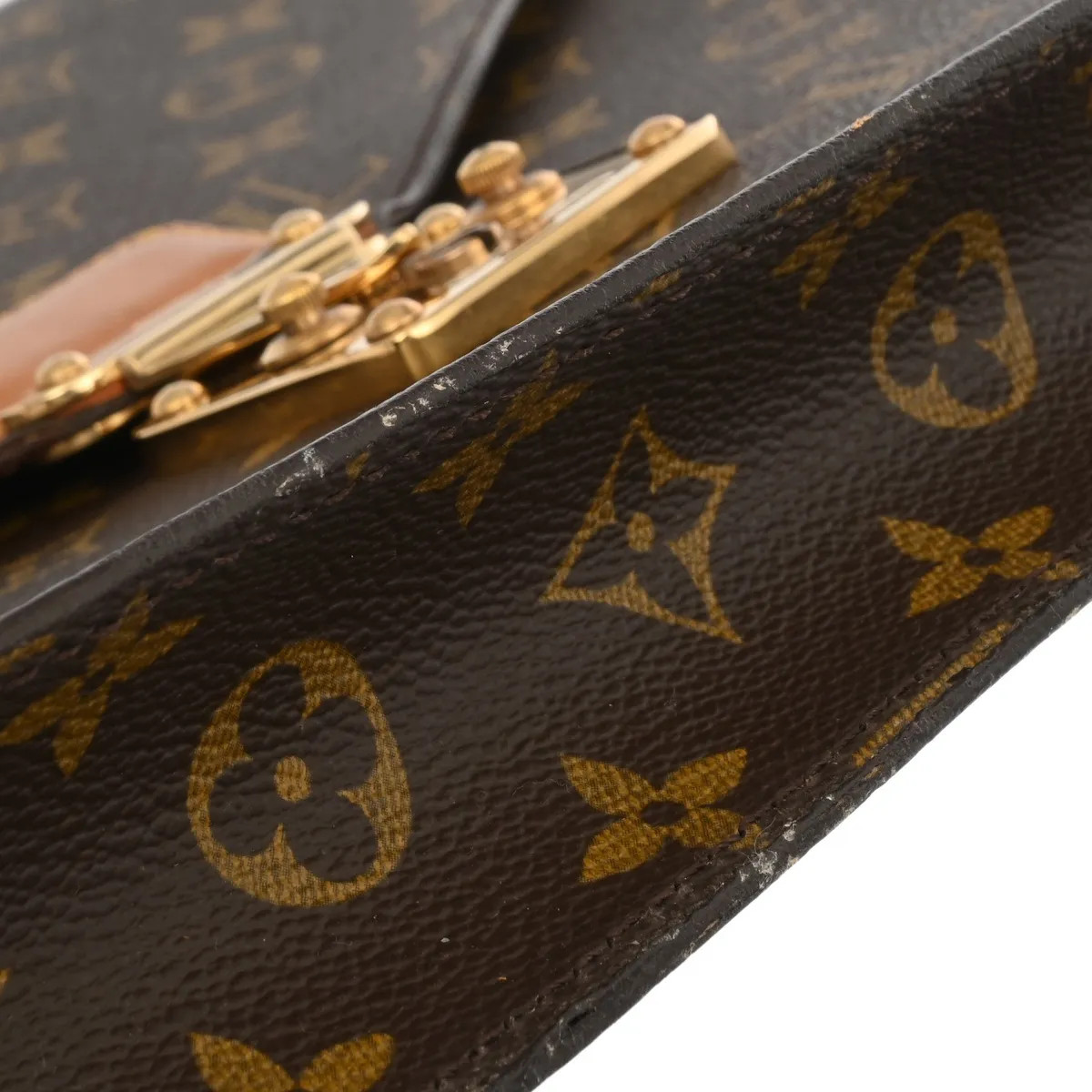 Louis Vuitton M53335 Clutch Bag Monogram Canvas Brown #WB5523