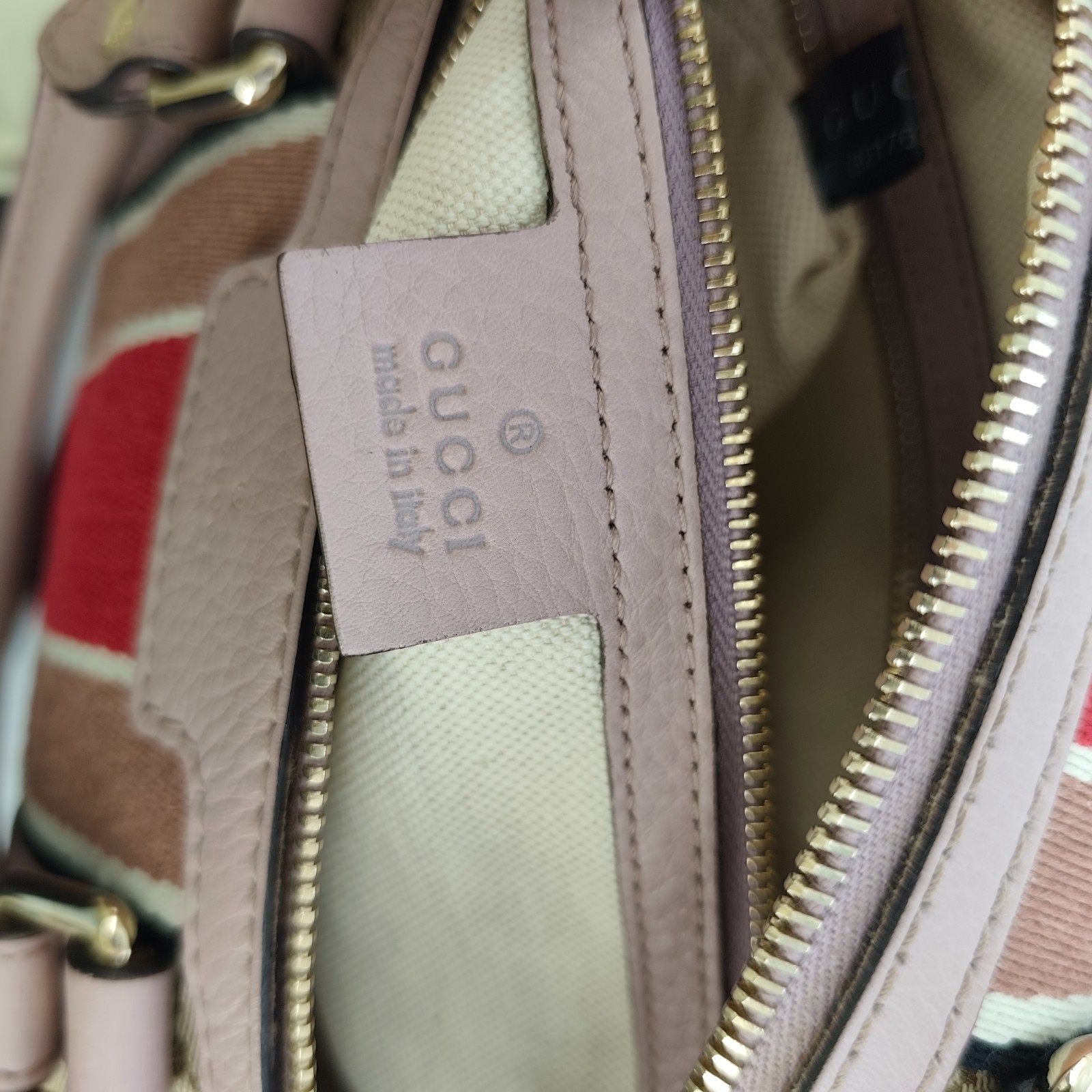 2016-2025 Medium GG Canvas Web Joy Boston Bag Satchel BF00297
