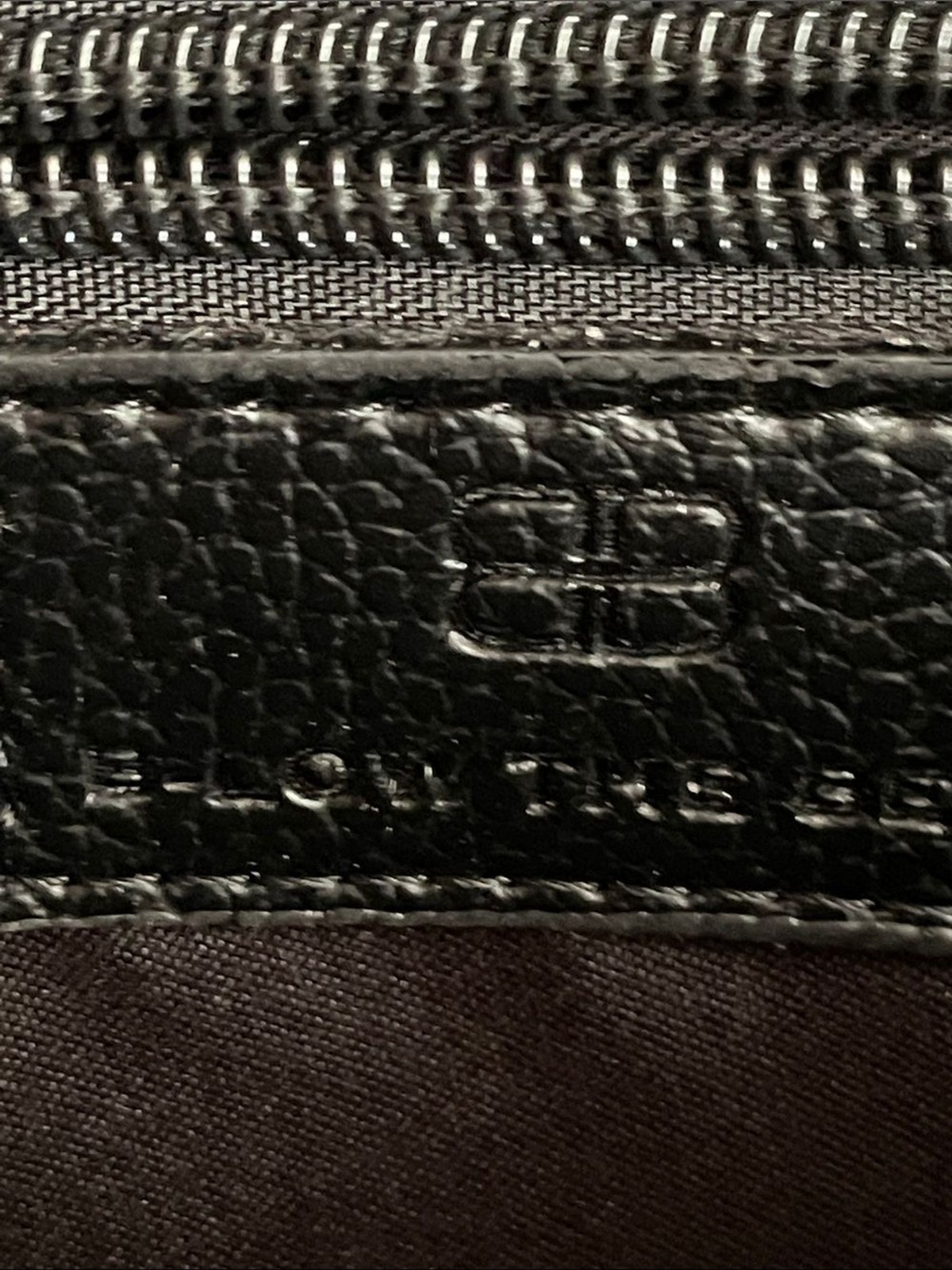 B-Low the Belt Black Envelope Clutch with Silver and Rose Gold Studs