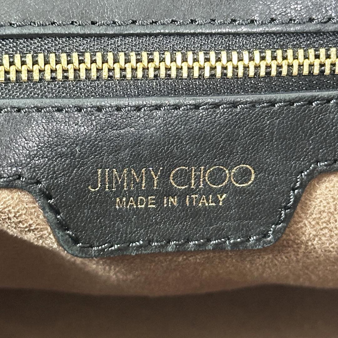 Jimmy Choo Sophia S Black Leather Tote Bag Authentic Pre-Owned