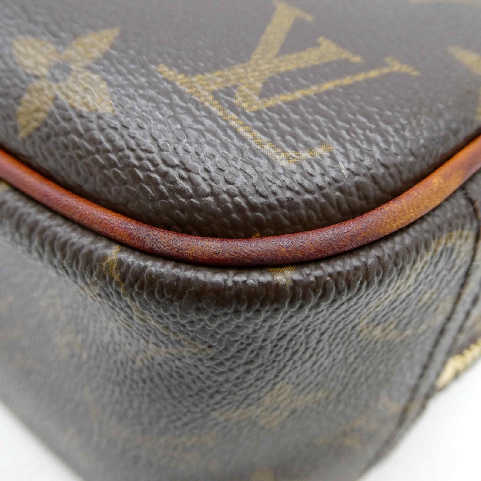 Louis Vuitton Trouville M42228 Monogram PVC Hand Travel Bag PVC w/Padlock 1127