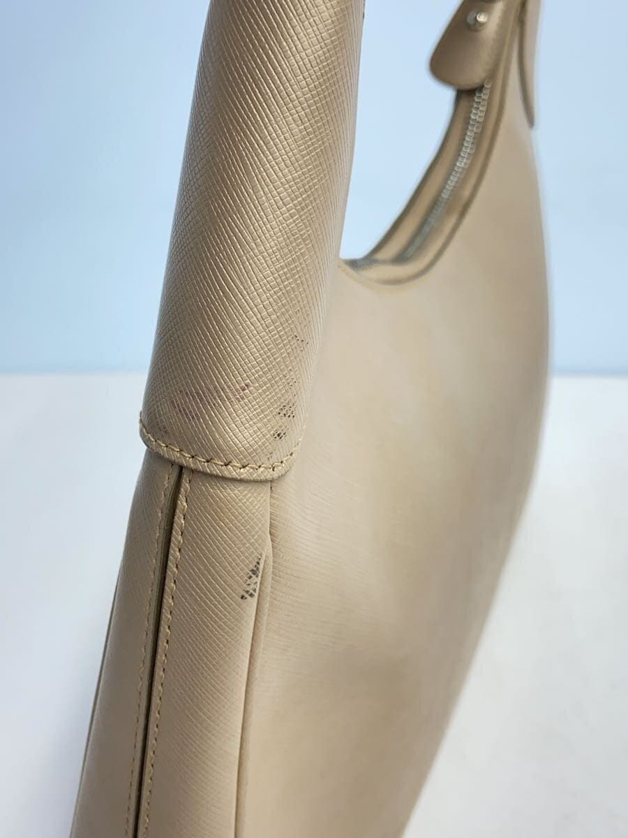 Salvatore Ferragamo Gancini Shoulder Hobo Bag Beige Used Women Silver Hardware