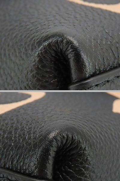 Louis Vuitton Bicolor Monogram Madeleine BB Handbag Black Beige Leather M45978