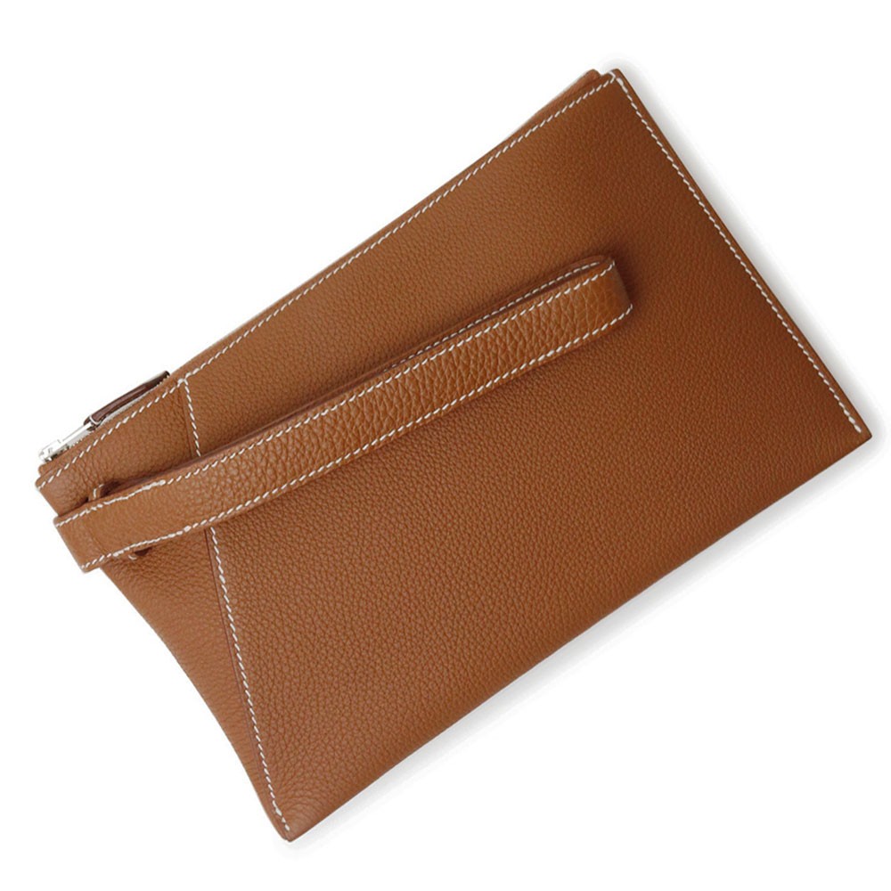 HERMES Cabas Vertige 24 Pouch Togo calfskin, Gold