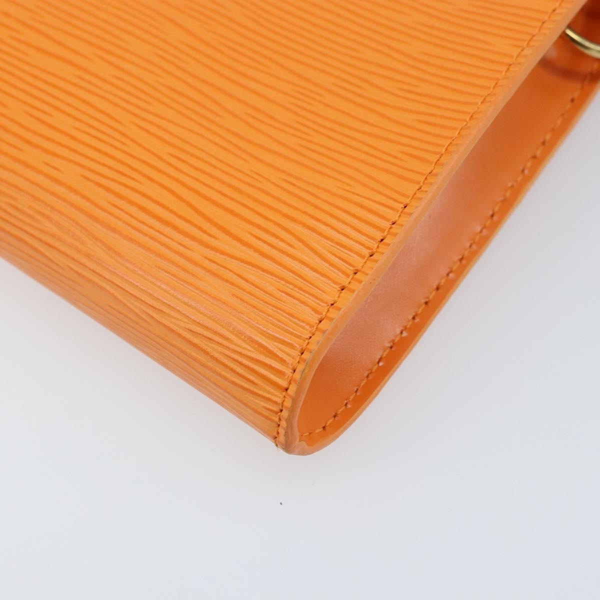 LOUIS VUITTON Epi Pochette Accessoires Pouch Orange Mandarin M5294H Auth YKZ750V