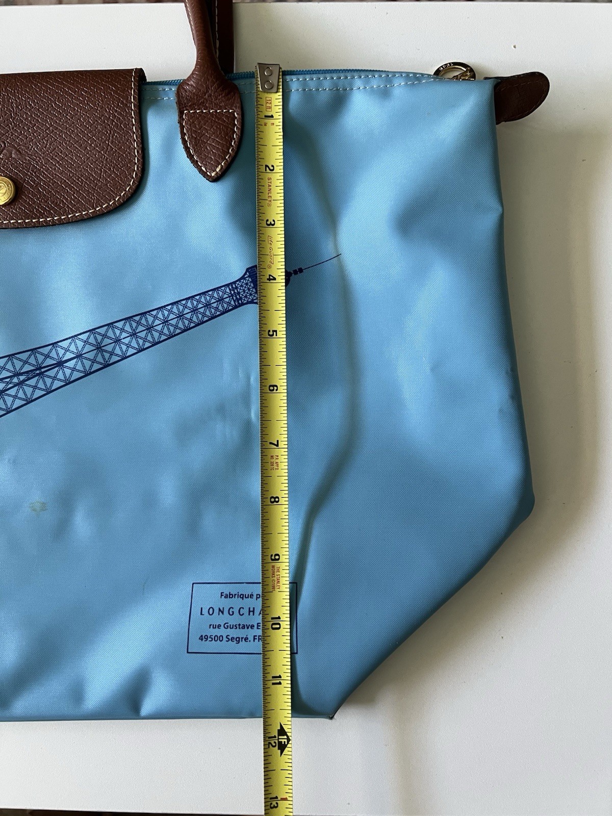 Longchamp Le Pliage Sky Blue Eiffel