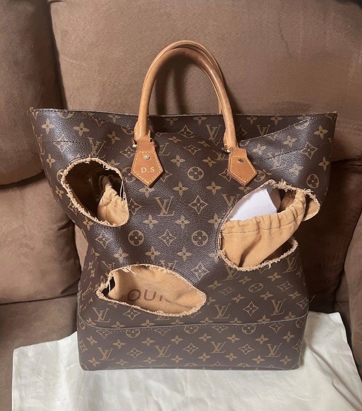 Louis Vuitton x Comme Des Garçons Monogram Tote Kawakubo