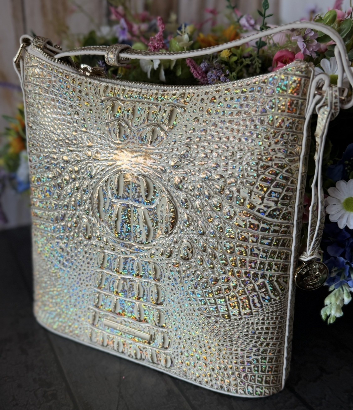 LAST ONE ! BRAHMIN KATIE HOLOGRAM NWT PERFECT EYE PLACEMENT GORGEOUS HTF