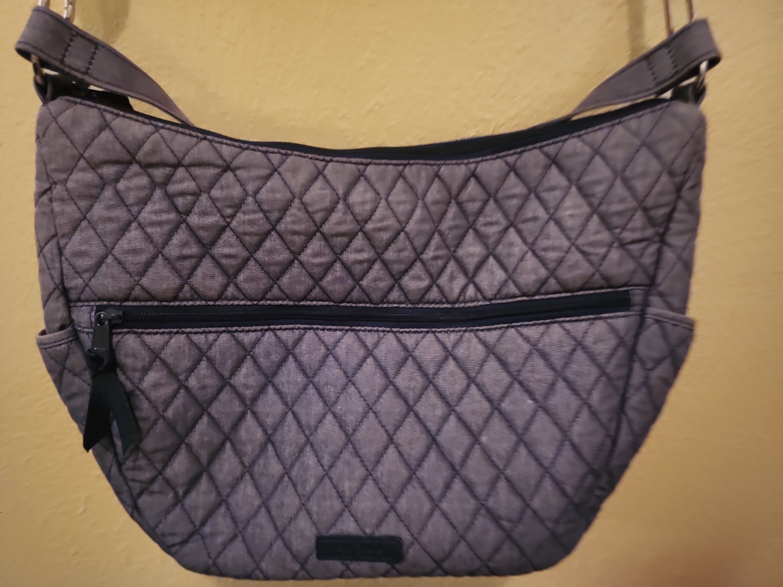 Vera Bradley “Carbon Gray” Go Ahead Convertible Crossbody Bag-Mint Condition