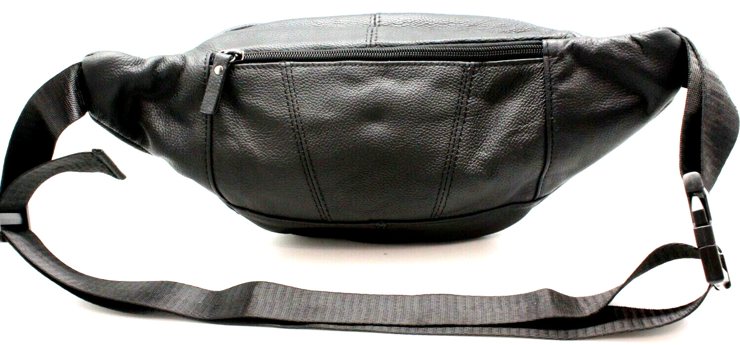 Large Leather Fanny Pack for men 5XL Waist Bag Travel Hip Purse for Women RJ3079