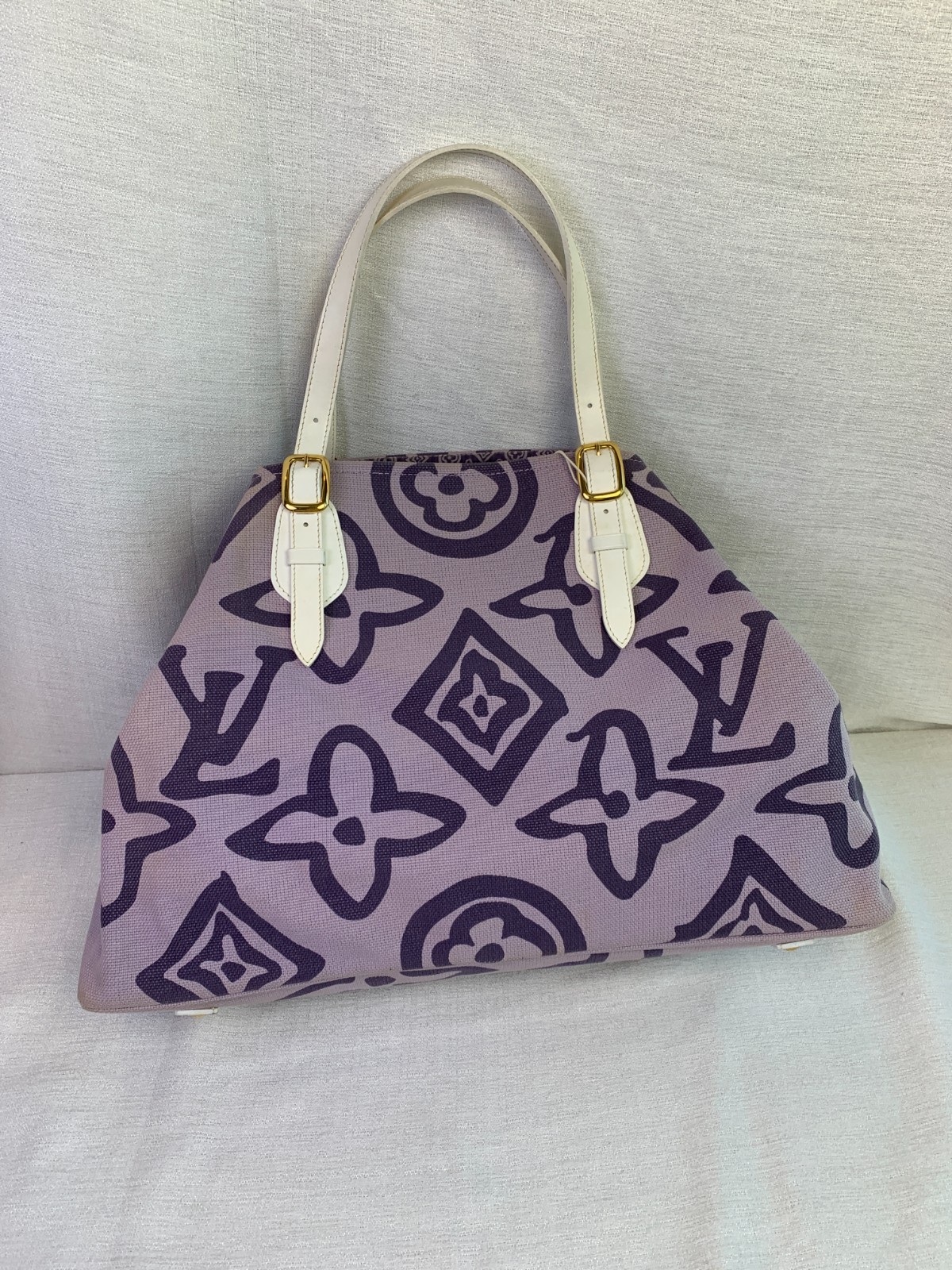 Louis Vuitton Purple Giant Monogram Canvas Tote Bag/AR06223017/3017