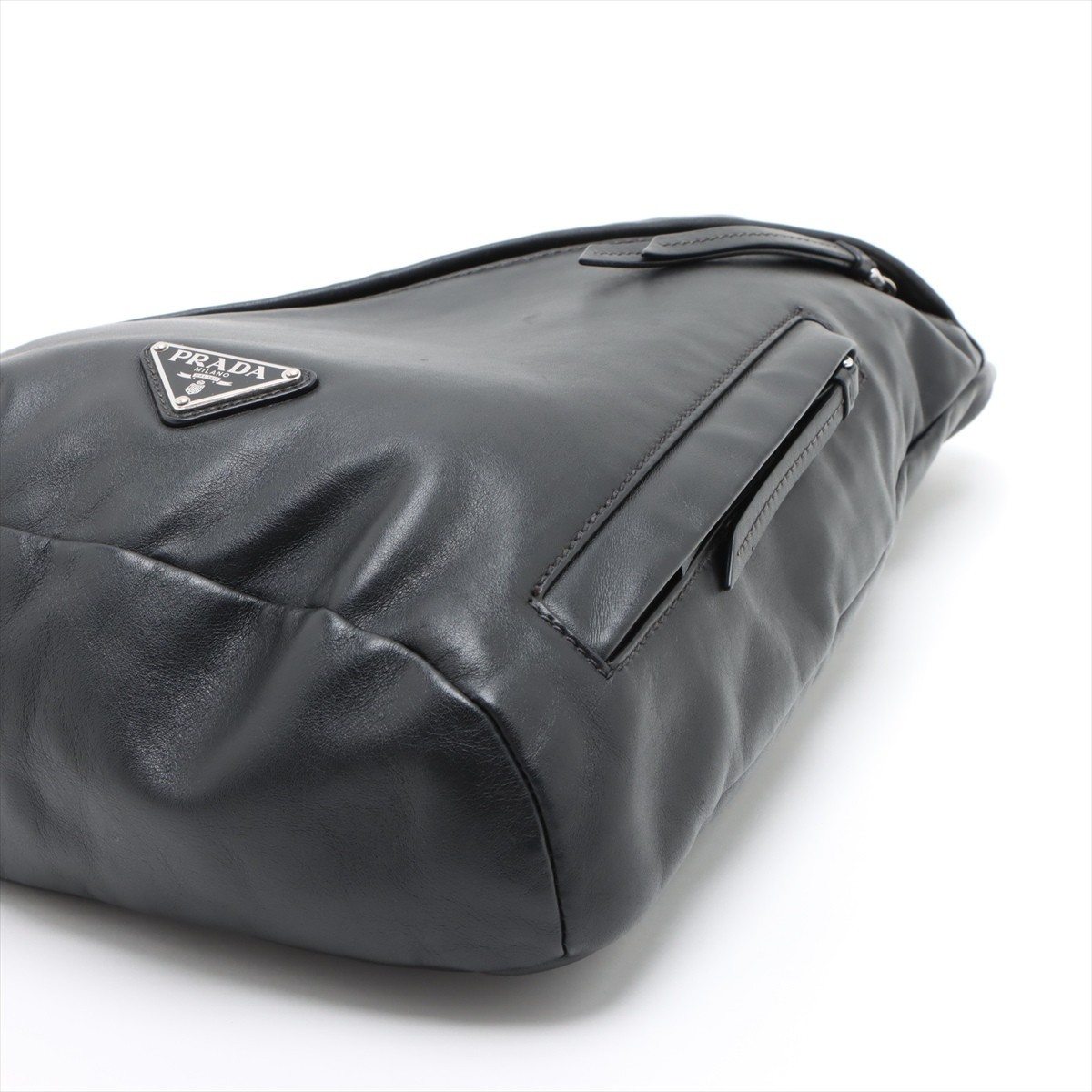 Extremely Rare ◇ PRADA Vittelodino Body Bag / Shoulder Bag – Black & Silver