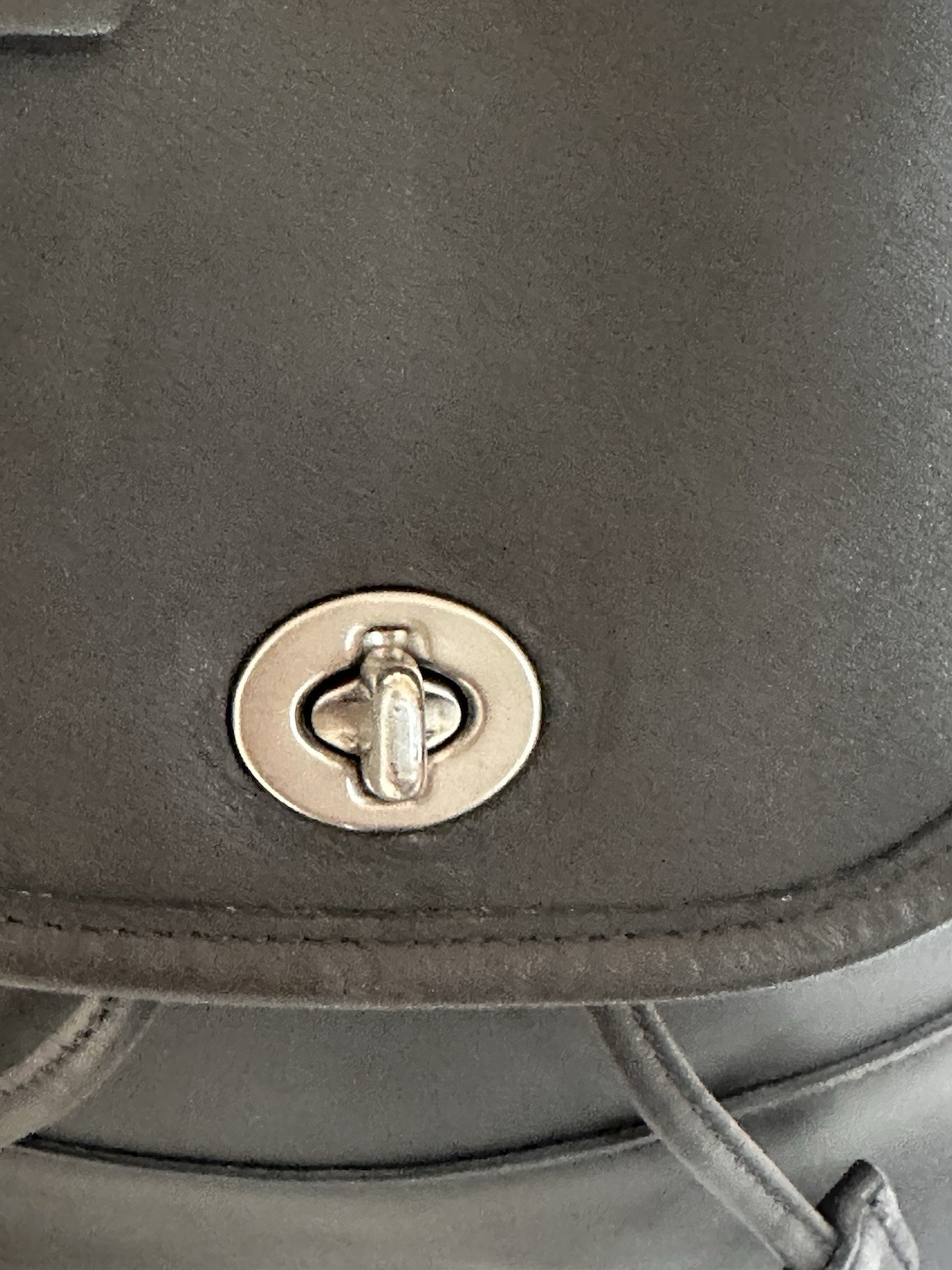 Vintage 1999 Coach daypack dark grey with original hang tag and nickel hardware