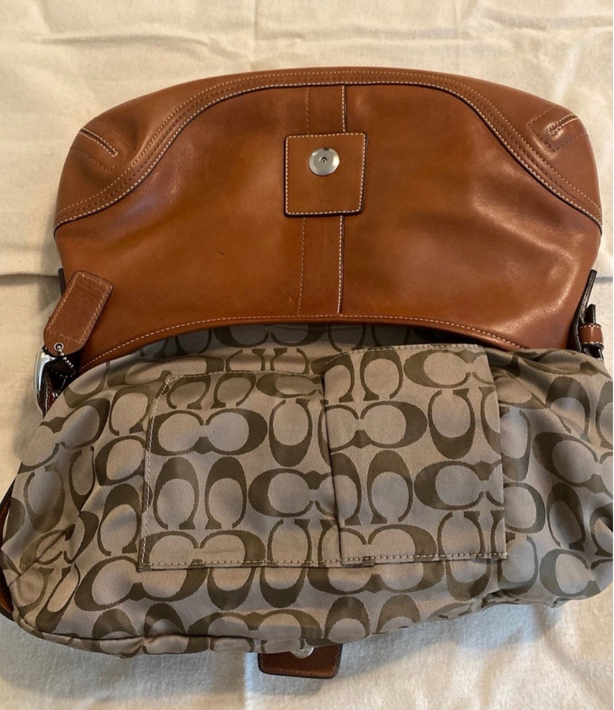 Large Vintage Coach Soho in Brown