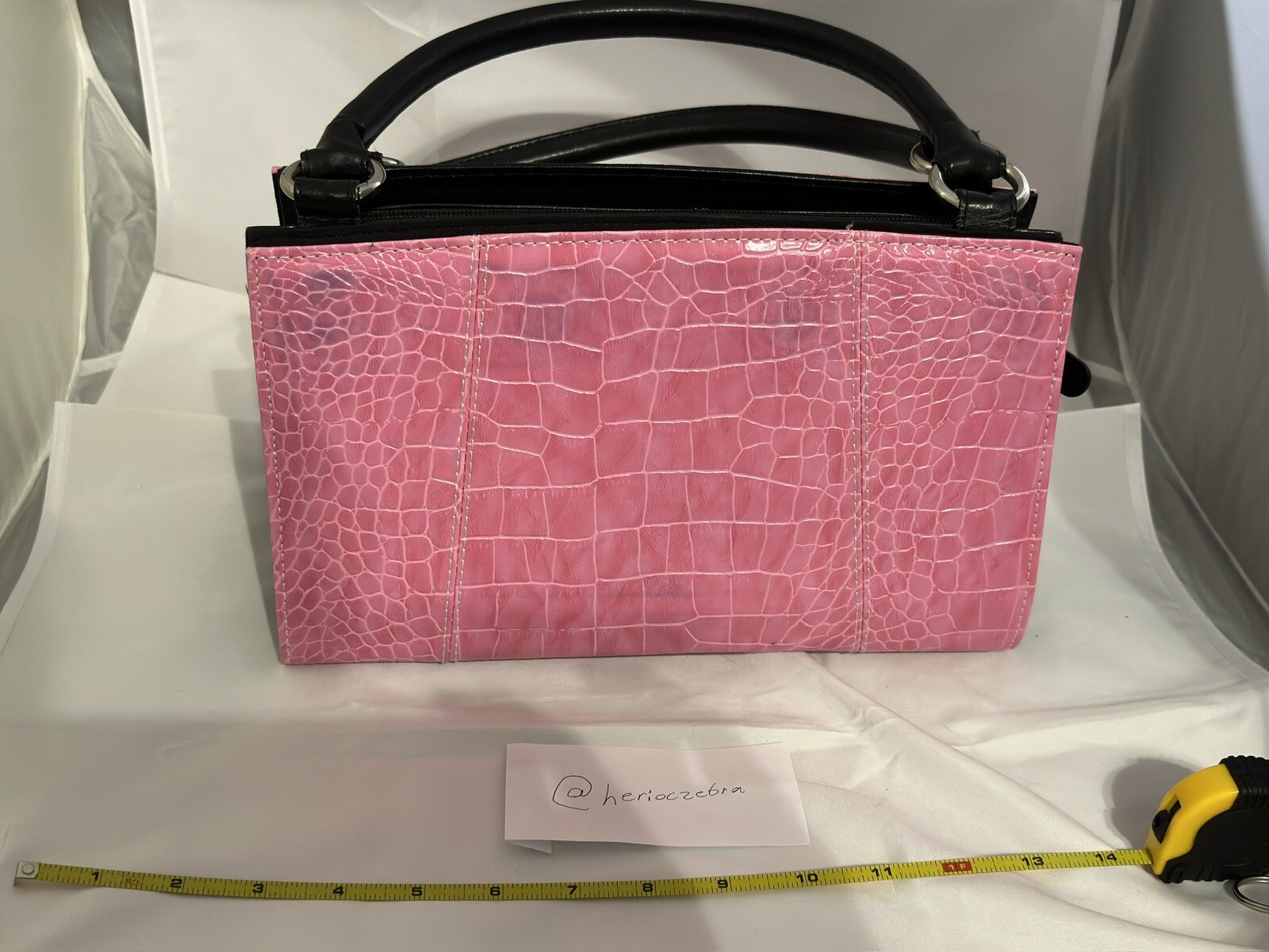 Miche Classic Shell Cori – Pink Reptile – Embossed Faux Leather