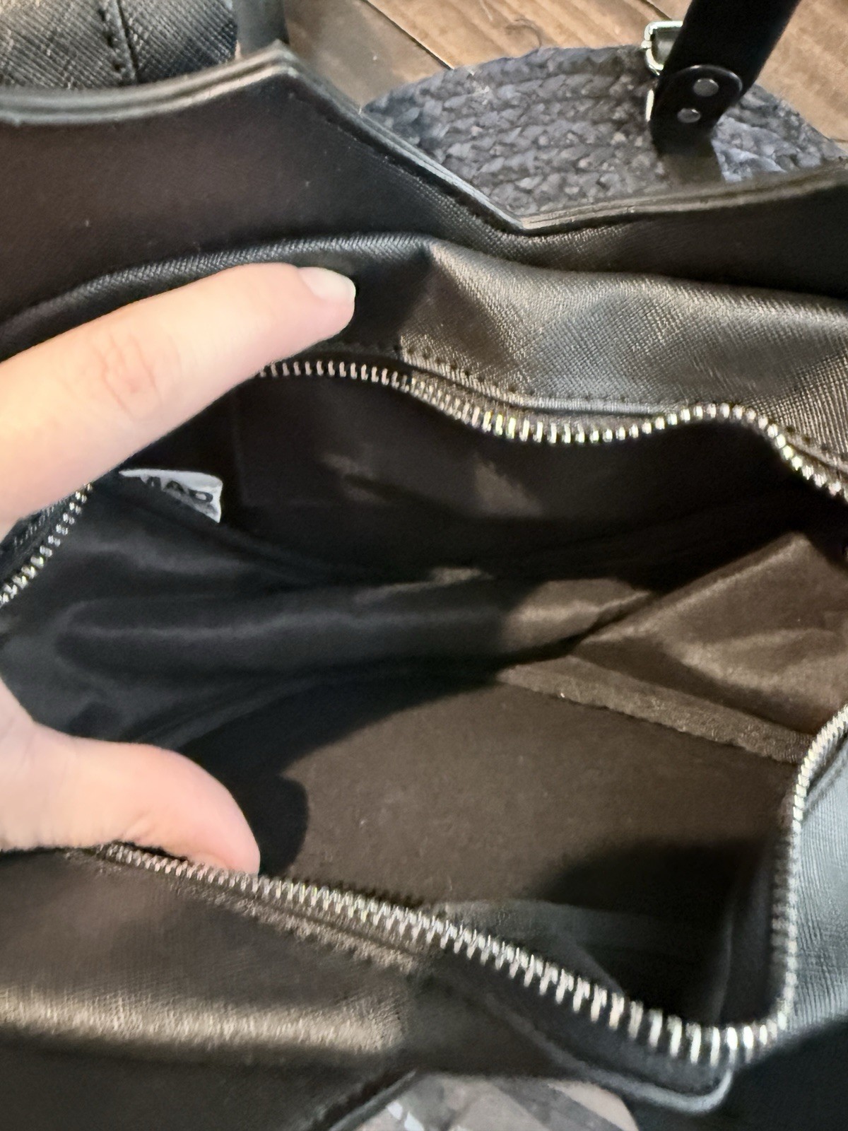 Black Heart Spiderweb Shoulder Bag – Zip Closure, Lined, Silver Spider Charm
