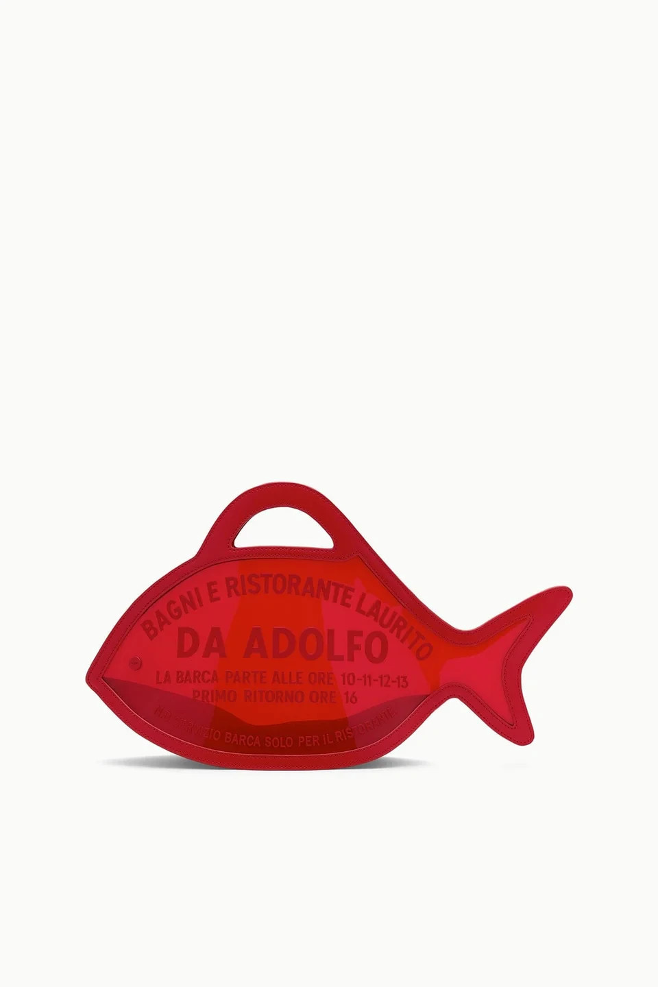 Staud Cleo Fish Bag X Da Adolfo in Red Rose