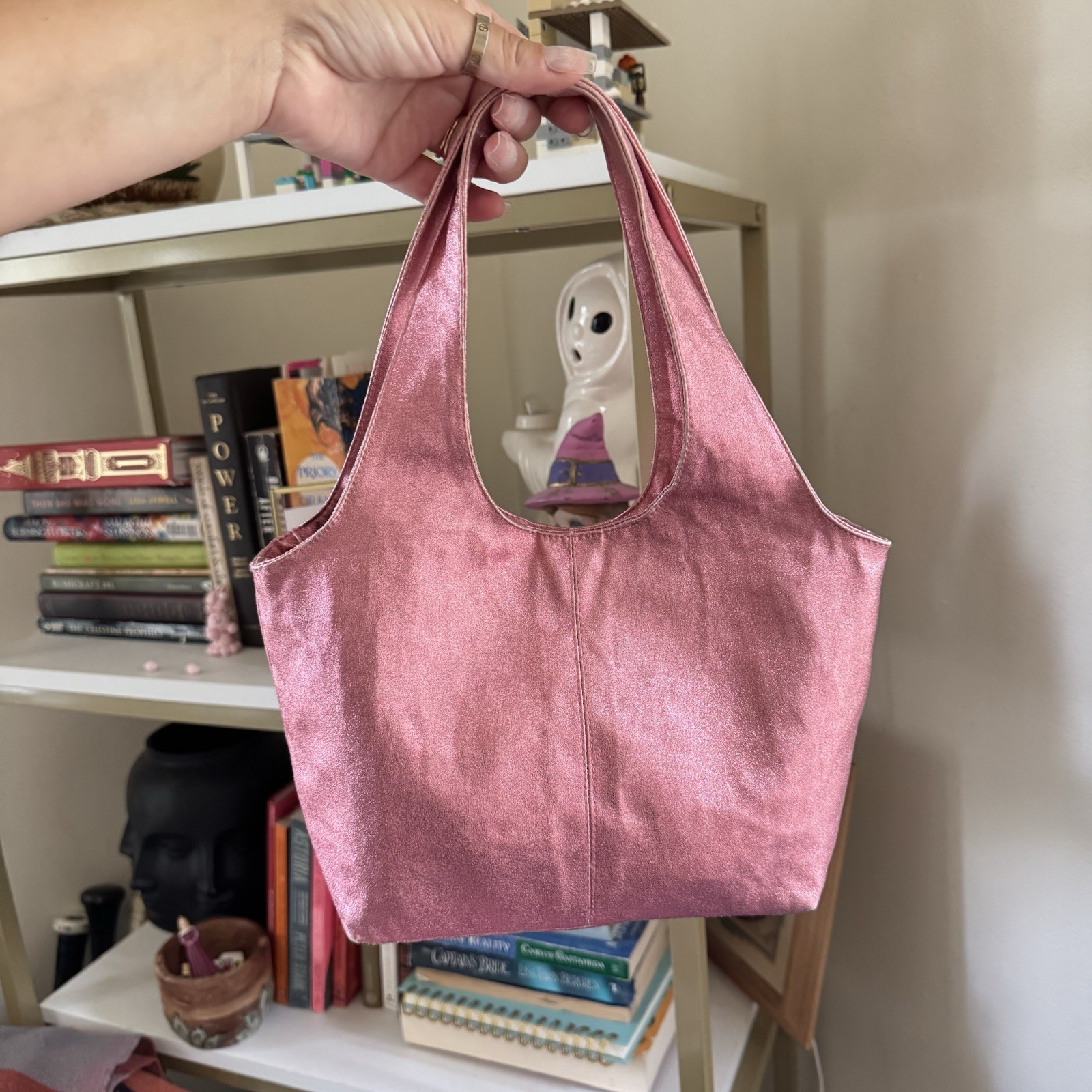 Free People X Anna Sui Metallic Mini Tote Bag RARE SOLD OUT sparkle Cute Rave