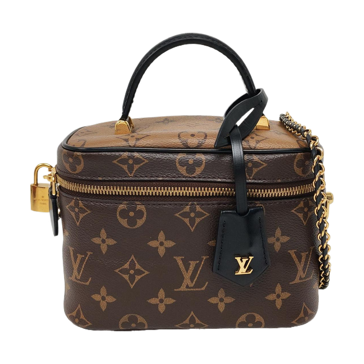 LOUIS VUITTON LV Vanity PM Shoulder Bag Handbag M45165 Monogram Brown