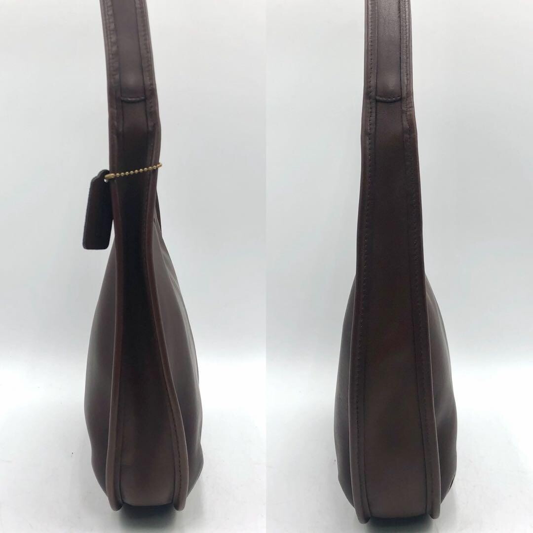 Coach Ergo Shoulder Bag Brown Leather Hobo Purse Vintage Gold Hardware 11.6in
