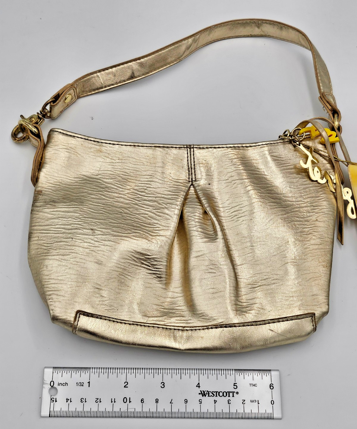 Victoria’s Secret Gold Metallic Shoulder Bag Dream Angels Heavenly Purse