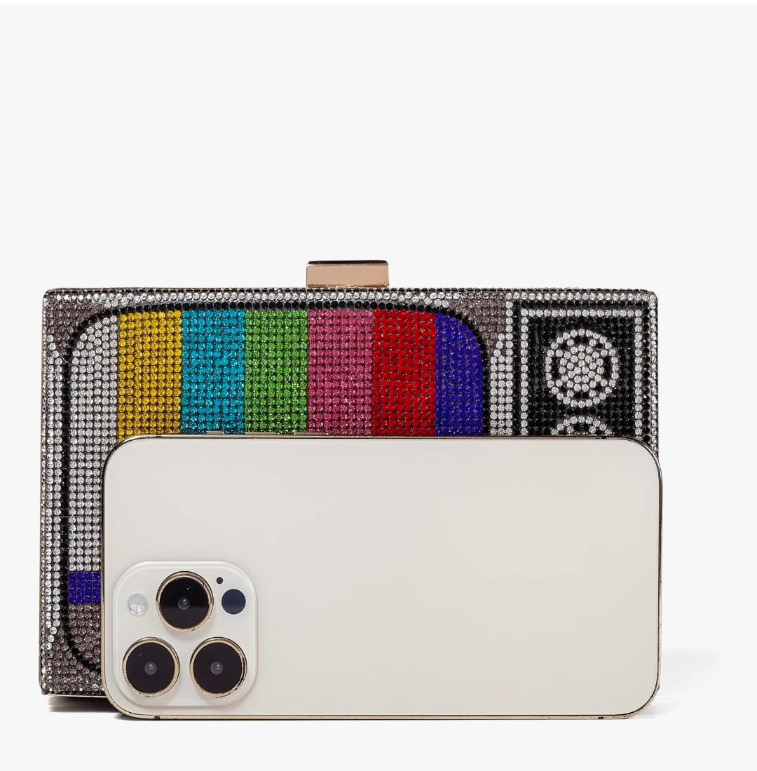 Rhinestone Television Handbag (Crossbody Option)