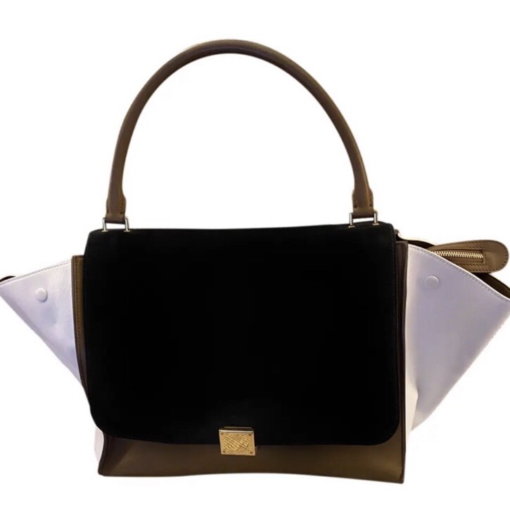 Celine Trapèze leather handbag