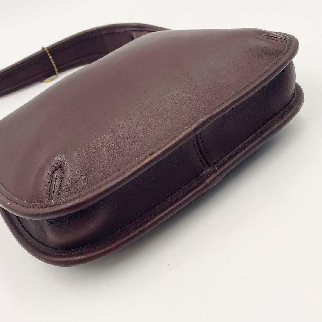 OLD COACH Ergo 9020 Zip Hobo Shoulder Bag Brown Vintage Leather Y2K Used