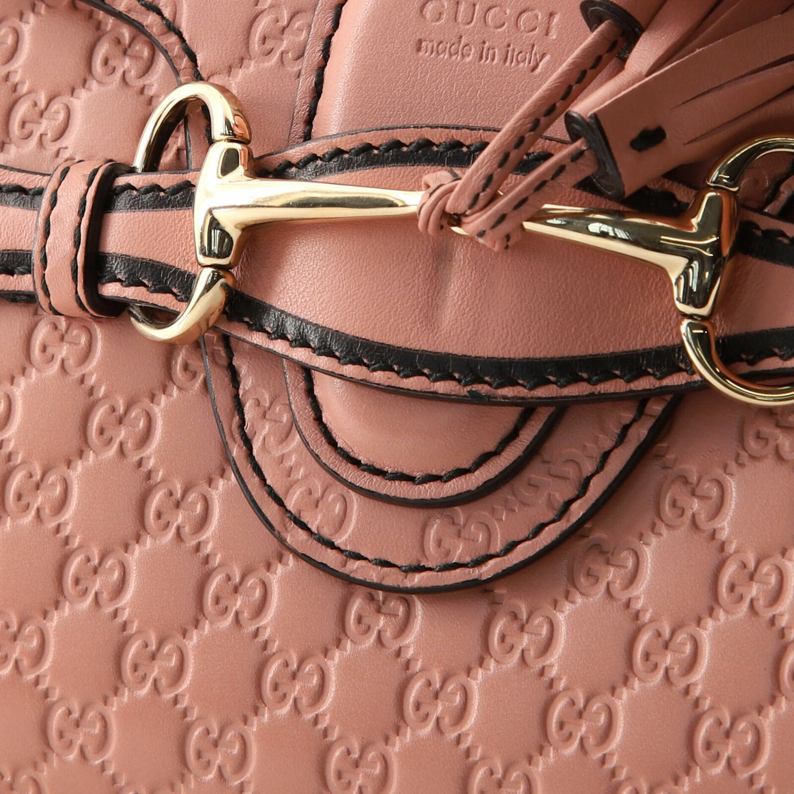NWT Gucci Micro guccissima Leather Mini Emily Crossbody Bag 449636 Soft Pink