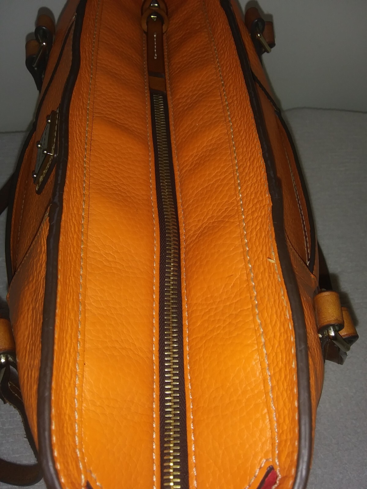 DOONEY BOURKE LEXINGTON LG SHOPPER TOTE SHOULDER BAG ORANGE TANGERINE