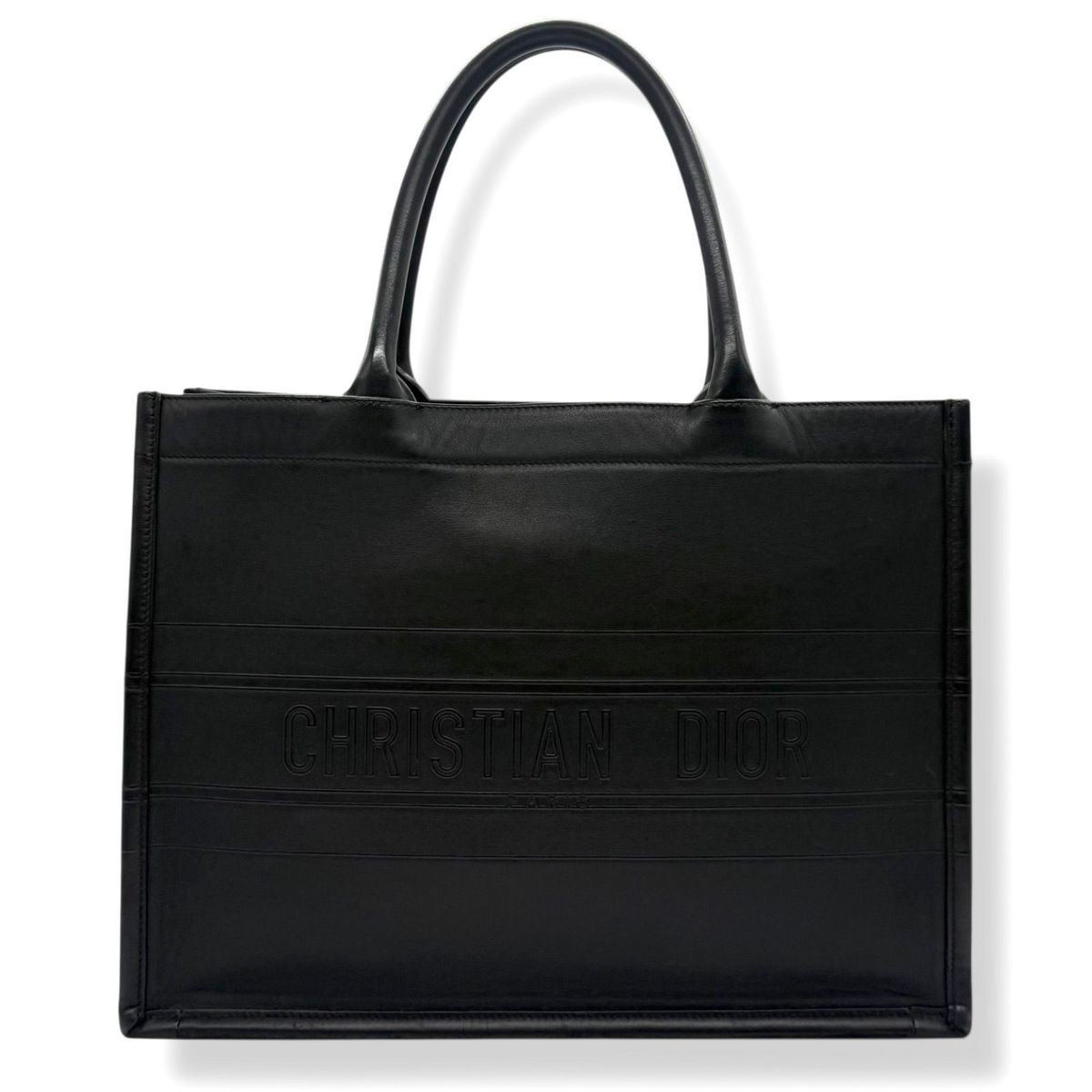 CHRISTIAN DIOR Bag: Book Tote Medium Black W36×H27×D17cm w/o accessories;