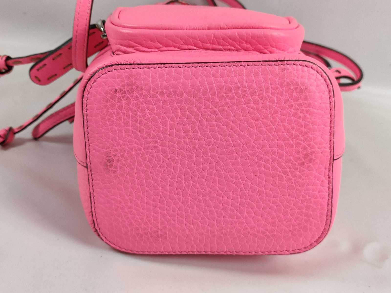 FENDI Mon Tresor Mini Pink Leather 2-Way Hand/Shoulder Bag 8BS029