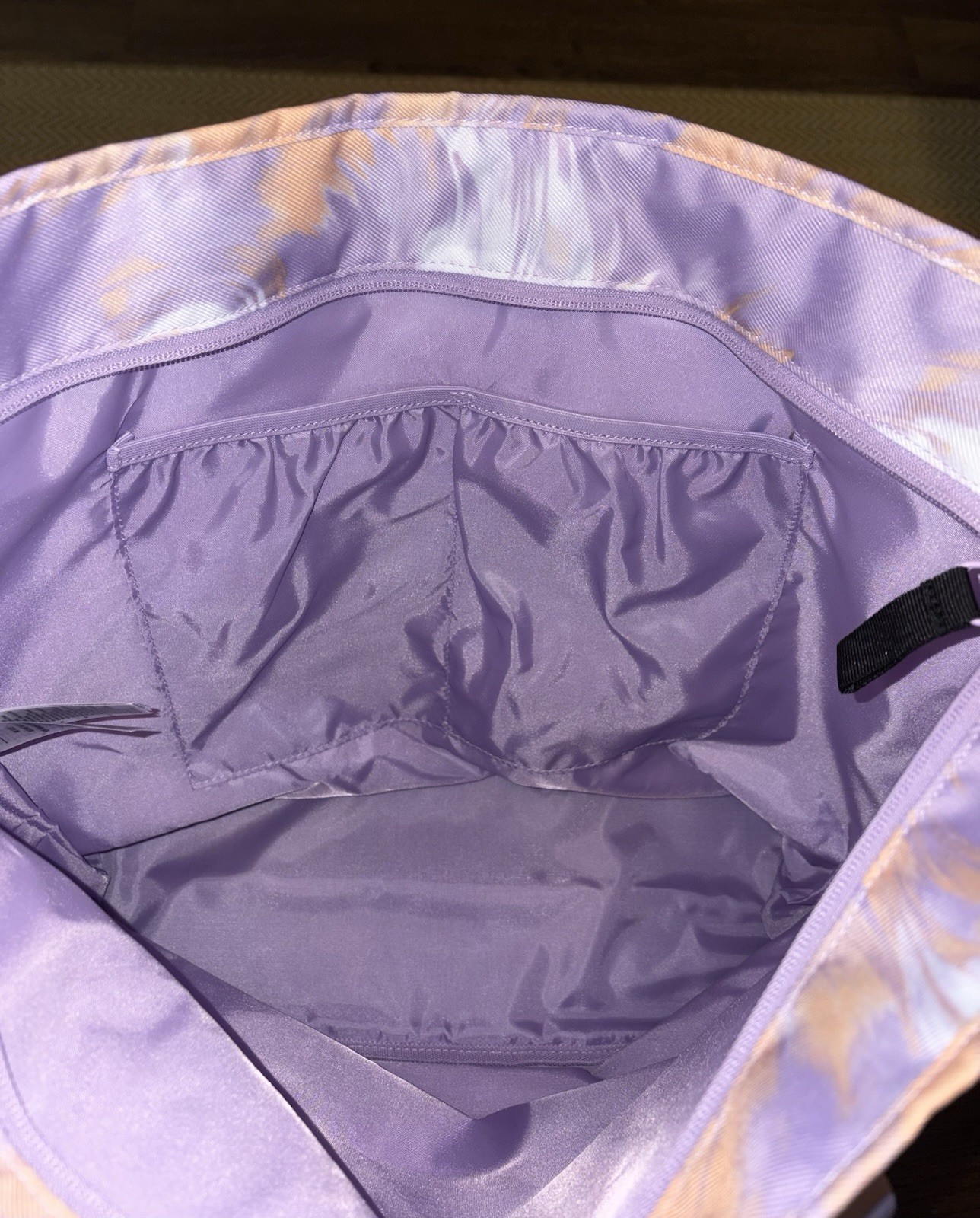 Adidas Iridescent Purple/Melon Shopper Bag Double Handle NWT