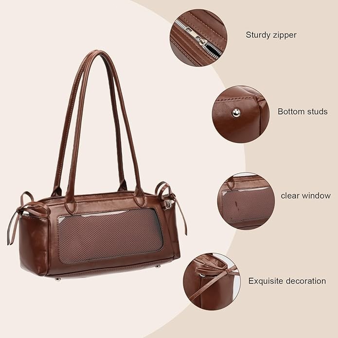 Ita Bag Anime Pin Display Crossbody Purse Leather Shoulder Swing Handbag