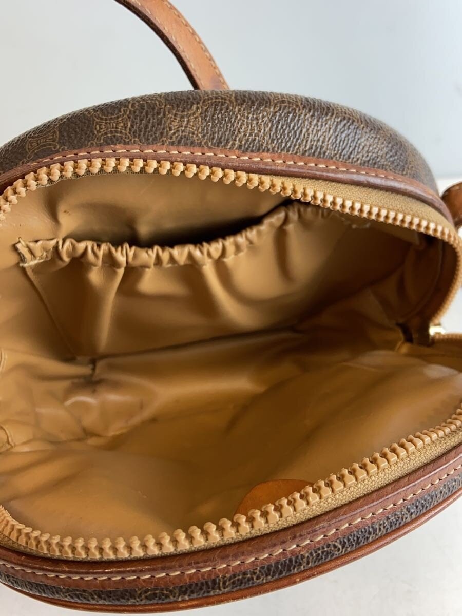 Celine Shoulder Bag Brown PVC Vinyl 12.0×9.0x4.0 in