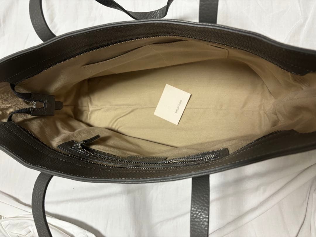 Sergio Rossi Gray Leather Tote Bag, 25x45cm, Excellent Condition
